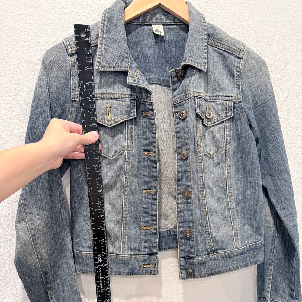BP. Cropped Denim Jacket Size S | Y2K Baby Tee Core Indie Sleaze Model Off Duty - Picture 10 of 11